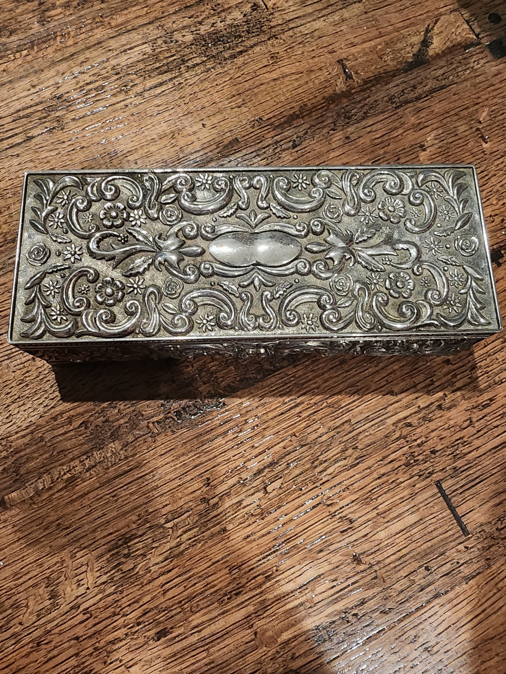 Vintage Godinger silver-plated jewelry box from the late 20th century